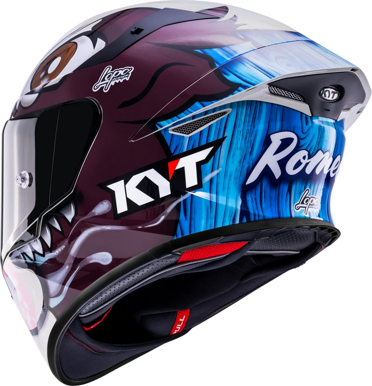 Casco KYT TT-REVO Riccardo Rossi Catalan Replica
