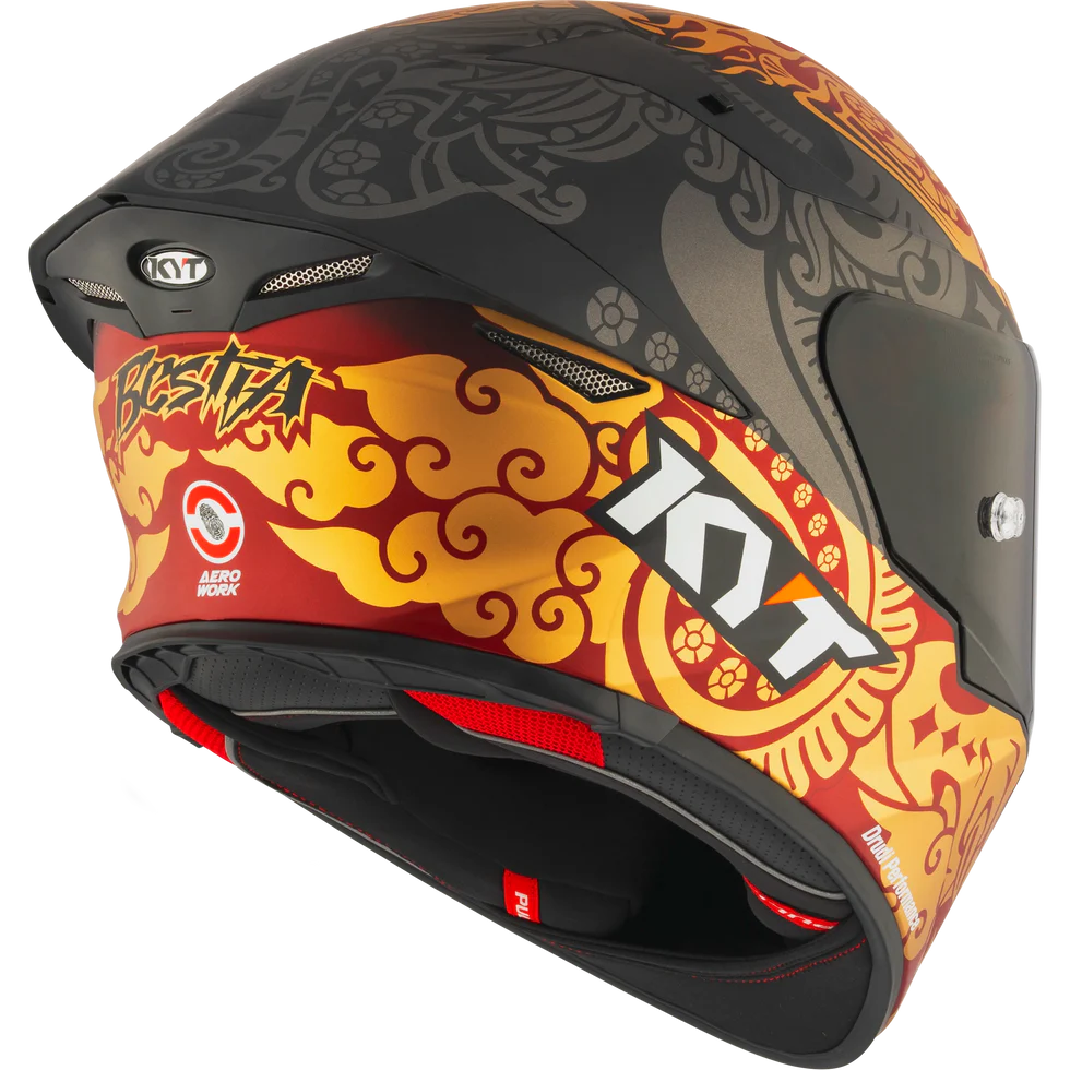 Casco KYT TT-REVO Bastianini Indonesia 2024 Replica