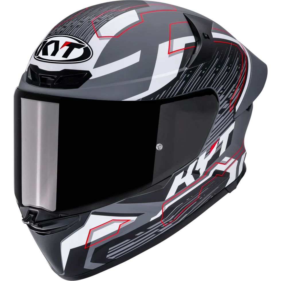 Casco KYT TT-REVO Speeding Matte GRL Grey