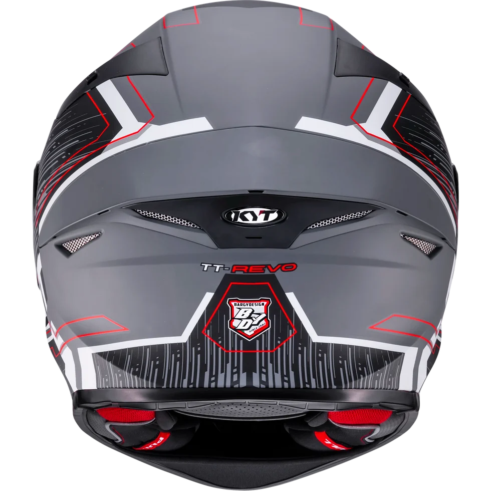 Casco KYT TT-REVO Speeding Matte GRL Grey