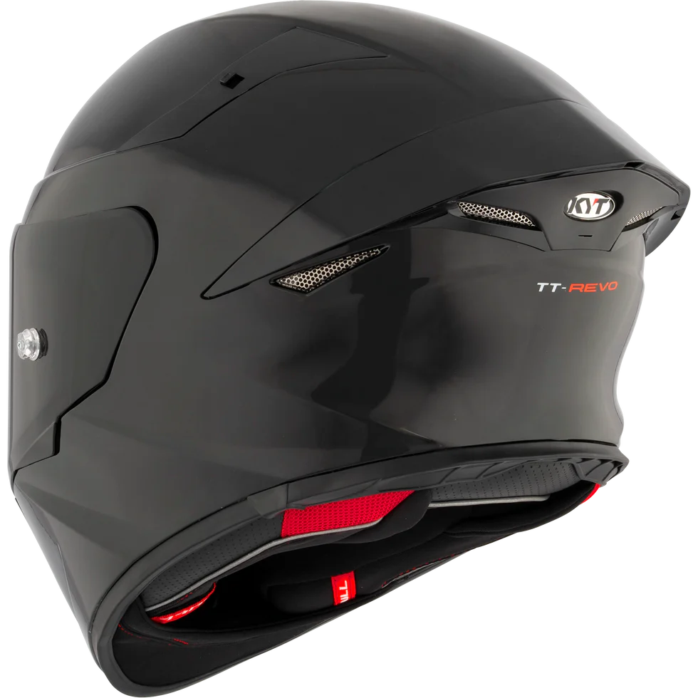 Casco KYT TT-REVO Plain Black (Glossy)