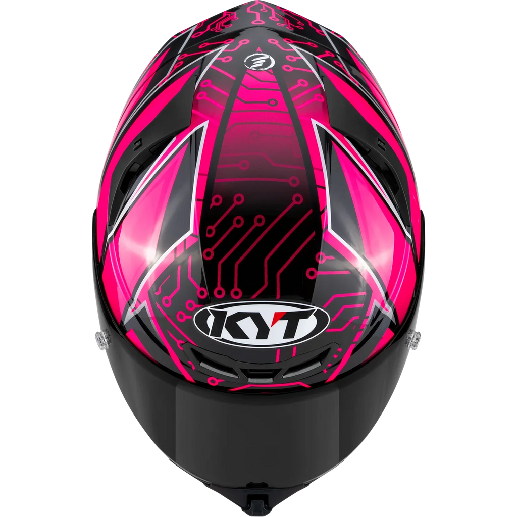 Casco KYT TT-REVO Hyper Pink