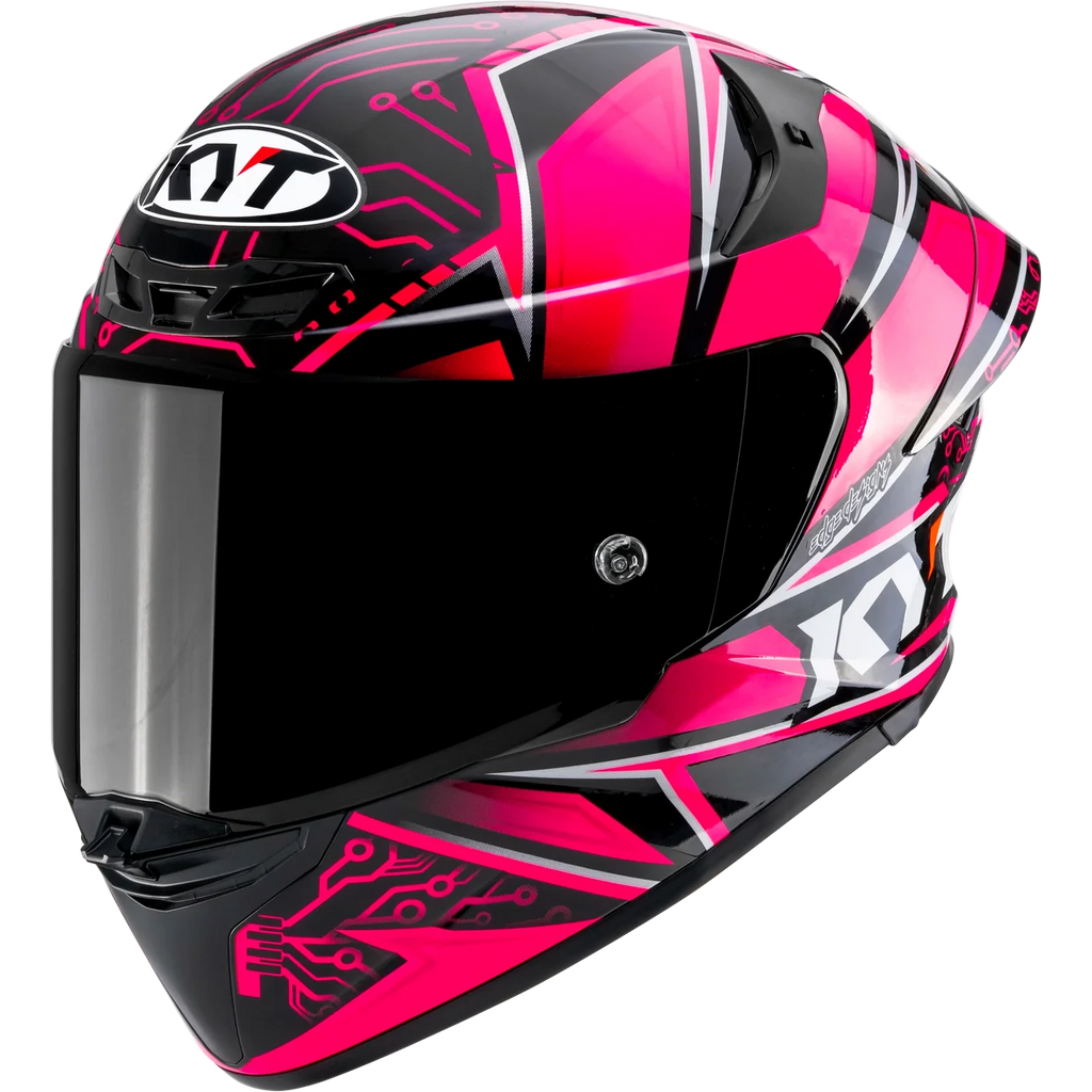Casco KYT TT-REVO Hyper Pink
