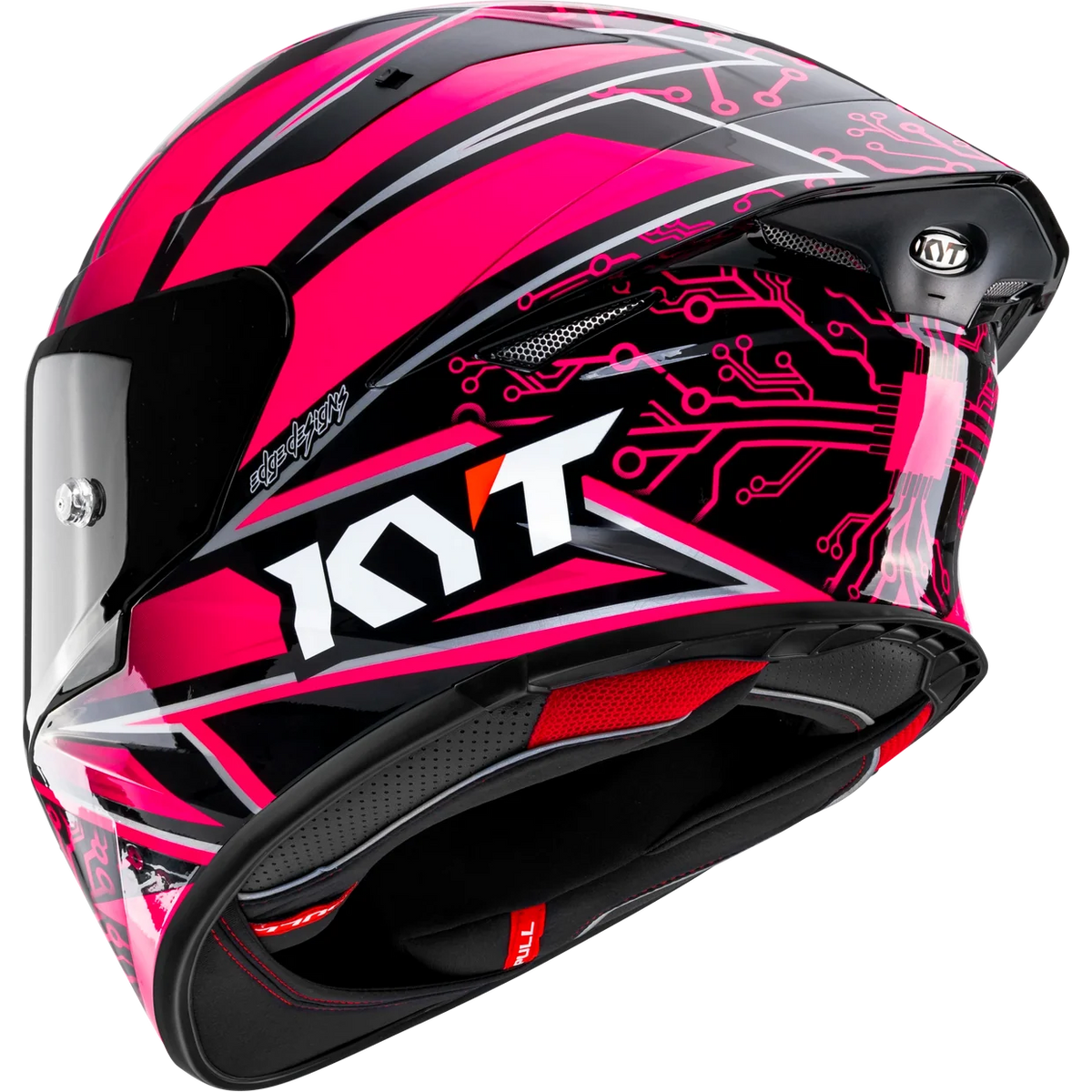 Casco KYT TT-REVO Hyper Pink