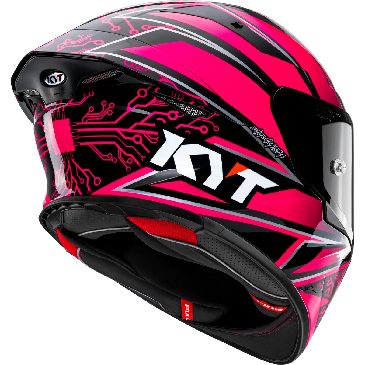 Casco KYT TT-REVO Hyper Pink