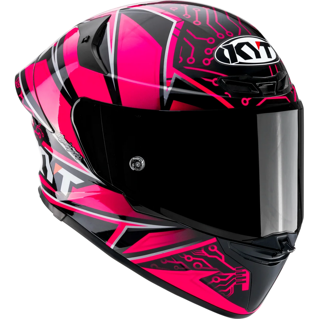 Casco KYT TT-REVO Hyper Pink